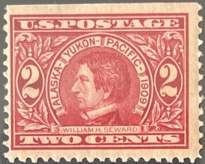 Scott #370 1909 2¢ Alaska-Yukon-Pacific William H. Seward perf. 12 MNH OG