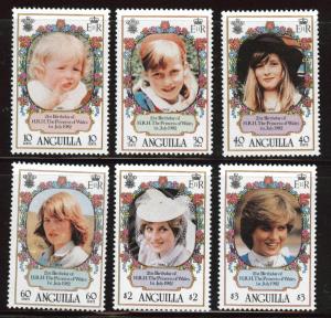 ANGUILLA Scott 453-461 MNH** Princess Di set CV$12