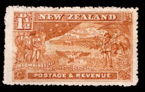 New Zealand Scott 109 MH* wmk 61, perf 14 Boer War stamp CV$27.50