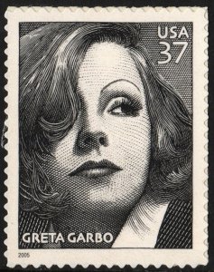 SC#3943 37¢ Greta Garbo Single (2005) SA