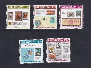 San Marino #1148-1152 MNH 1988 promote stamp collection