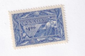 CANADA # 302 VF-MNH $1 FISHES LUV FISHING SPECIAL FOR TROUT CAT VALUE $60 AT 20%