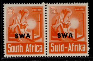 SOUTH WEST AFRICA GVI SG119, 6d red-orange, NH MINT.