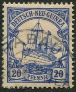 German New Guinea SC#10 Kaiser's Yacht 20p  Used