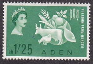 Aden # 65, Freedom from Hunger, Mint NH, 1/2 Cat.