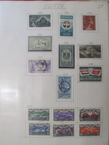 Egypt Stamps 1958-1959 MNH**MH* and Used LR105P23-