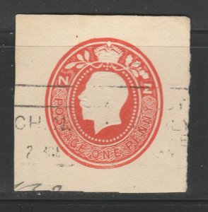 NEW ZEALAND Postal Stationery Cut Out A17P20F21403-