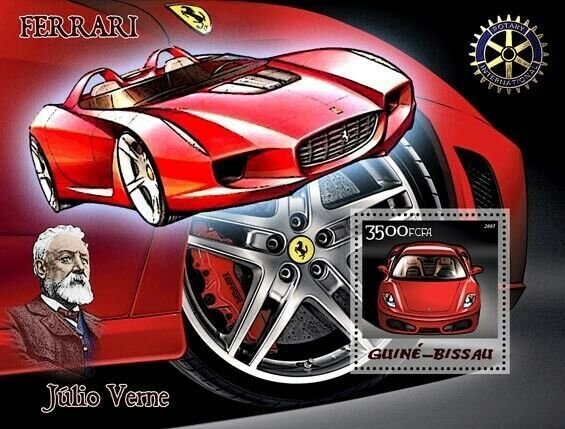 Guinea - Bissau 2005 - Ferrari & Jules Verne & Rotary s/s, Michel 3092/BL515