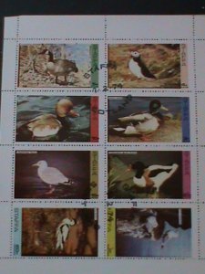 ​STAFFA-1974-PROMOTION-WORLD FAMOUS LOVELY BIRDS--CTO -SHEET VF FANCY CANCEL