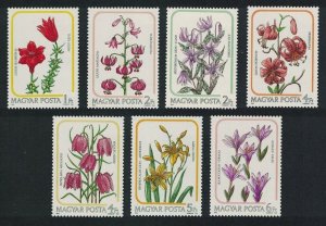 Hungary 1985 MNH Stamps Scott 2954-2960 Flowers