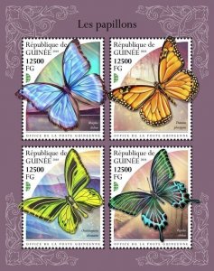 [850 09]- YEAR 2018 - GUINEA - BUTTERFLIES           4V   complet set  MNH/**