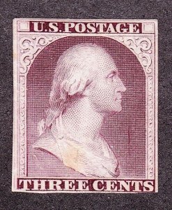 US 11E4b 1851 3c Washington Essay F-VF SCV $400