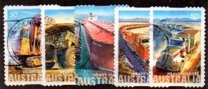 AUSTRALIA 2849-53 USED SCV $6.00 BIN $2.40 HEAVY EQUIPMENT