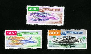 Guinea Stamps # C24-6 XF DBL OUPT OG NH