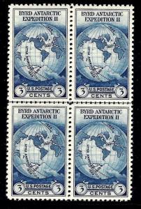 753 Mint,NH..  NGAI... Horizontal Line Block of 4... SCV $4.75