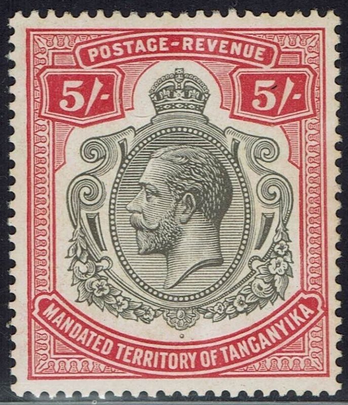 TANGANYIKA 1927 KGV 5/-