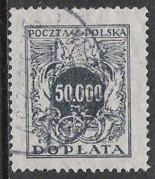 Poland #J60 Postage Due Used