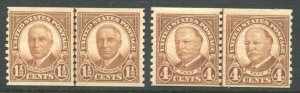 686-687 Harding & Taft Joint Line Pair MLH 1930