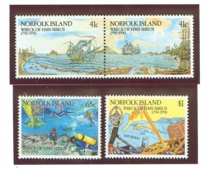 Norfolk Island #471-74 Mint (NH) Single (Complete Set)