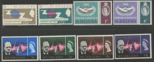 ST. HELENA Sc#180-187 1965-66 Three Different Complete Sets OG Mint NH