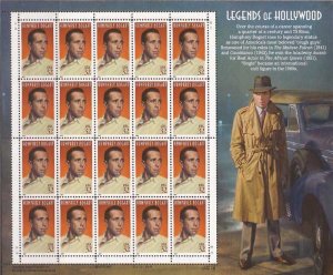 US Stamp 1997 Hollywood Legend Humphrey Bogart 20 Stamp Sheet #3152