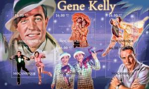 Gene Kelly Cinema Hollywood Kino Movies Music Mozambique MNH stamp set