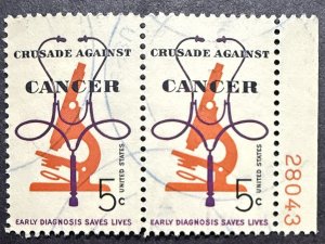 US Stamp #1263 Vert Pair used NH