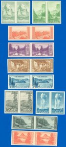 US Scott #756-765 FARLEY National Parks Horiz. Pairs, Set/10 Unused, SCV $31 (SK