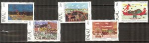 Palau 1983 Rechucher C. Gibbons Christmas set of 5 MNH