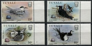 SPECIMEN Tuvalu #287-290 Birds and Eggs Stamps Postage Collection MINT NH