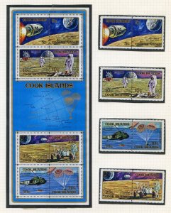 SELECTION OF SPACE MOSTLY APOLLO MOON LANDING SETS &  SOUVENIR SHEETS MINT NH