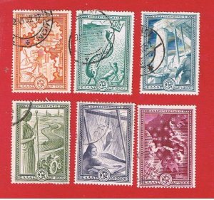 Greece #539-544  VF used  Recovery   Free S/H