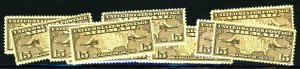 U.S. #C8 MINT LARGE SET MOSTLY OG NH