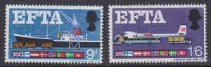 Great Britain 1967 EFTA 2v MNH SG#715-716 GB5735