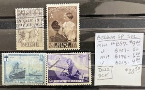 Belgium Semi-Postal Selection #B97//B213- SCV=$20.50