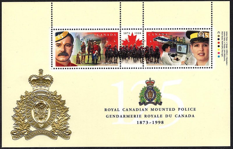 Canada - 1998 - Scott #1737b - MNH souvenir sheet - RCMP