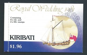 Kiribati #373a,76a NH Royal Wedding Booklet