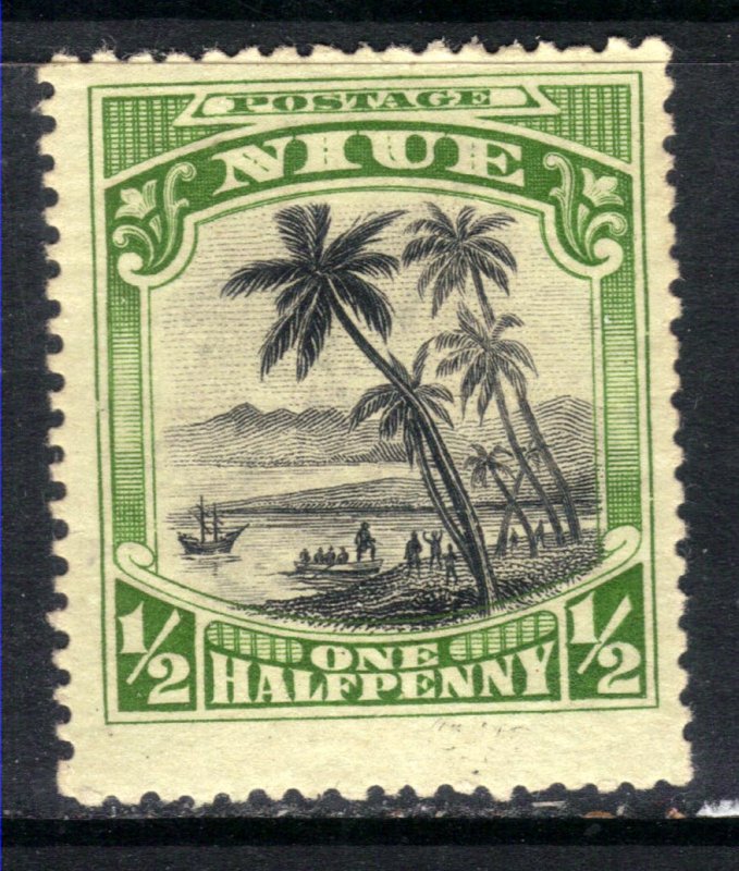 Niue 1920 KGV 1/2d Black & Green MM SG 38 ( F17 )