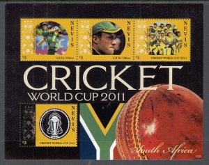 Nevis 1666 Cricket Souvenir Sheet MNH VF