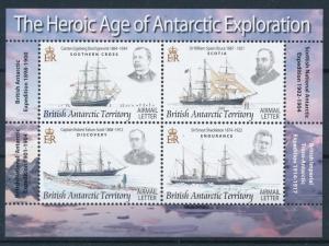 [81304] British Antarctic Territory 2008 Explorers Ships Boats Sheet MNH