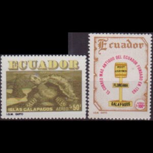 ECUADOR 1980 - Scott# C719-20 Galapagos Is. Set of 2 NH