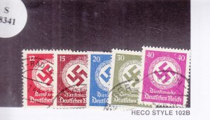 Germany: Sc #O98-102, Used (S18341)