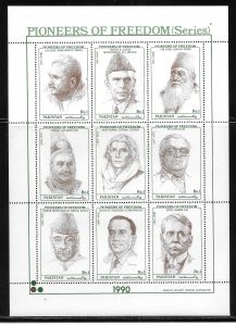 Pakistan 735-737 Pioneers of Freedom MNH 2022 Scott c.v. $12