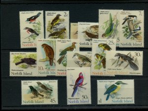 ? #126-40 NORFOLK ISLAND, Cat$34 Mint hinged QEII stamps