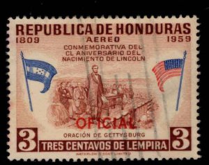 Honduras  Scott Co100 Used Official Airmail  stamp
