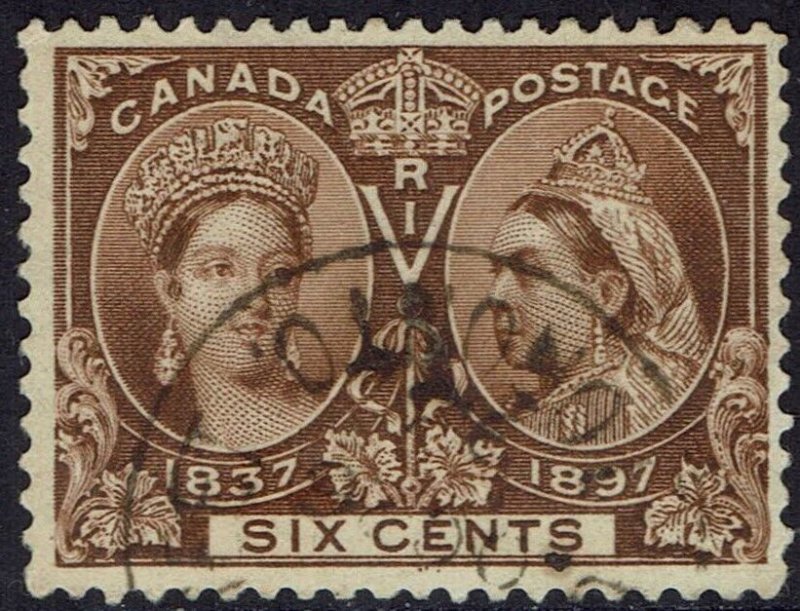 CANADA 1897 QV JUBILEE 6C USED 