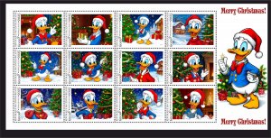 Stamps. Cartoons. Disney New Year, Christmas 1 sheet perforated MNH** NEW 2025