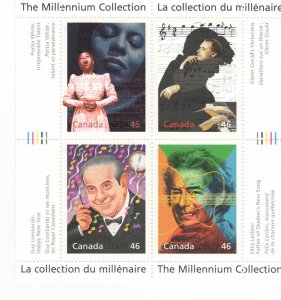 The Millennium Collection #3 - souvenir sheet Canada mint