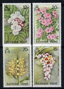 ASCENSION IS. - 1985 - Wild Flowers - Perf 4v Set - MNH