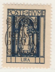 Fiume 1924 Overprint 1L Very Fine MNH** Stamp A21P11F4982